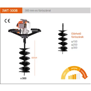 kasei 3wt-300b benzinmotoros gödörfúró
